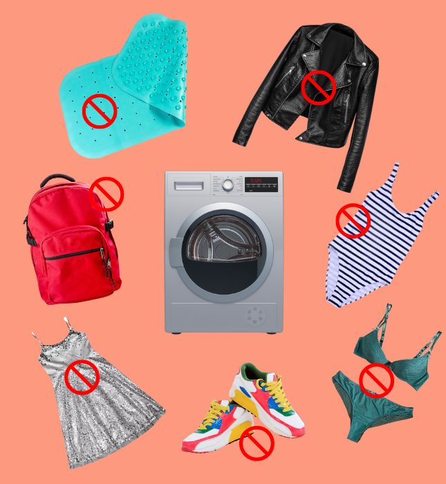 Dit mag niet in de droogkast